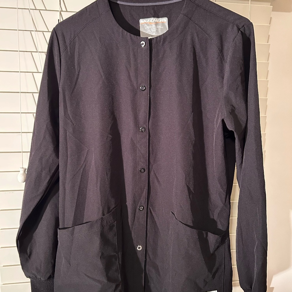 Sketcher's scrub jacket, long-sleeve, women's, black